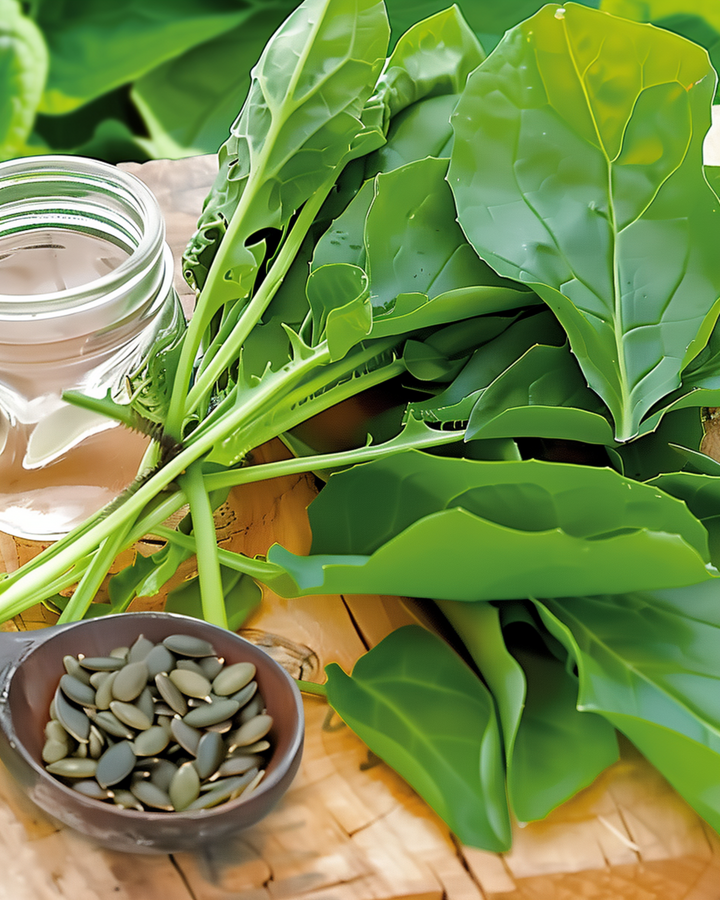 Sementes de espinafre-aquático (Ipomoea aquatica) – legume anual