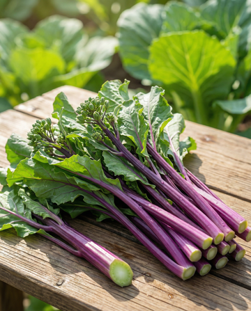 Hon Tsai Tai Purple Stems (Brassica rapa) – sementes anuais da SeedsChoice
