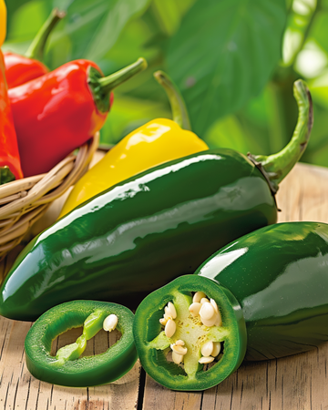 Sementes de pimento Jalapeño (Capsicum annuum) – legume anual