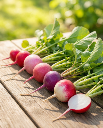 Rabanete Tape Round Mix Legumes (Raphanus sativus) – sementes em fita da SeedsChoice
