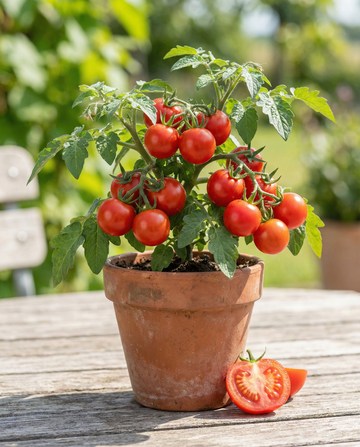 Sementes de Tomate em Vaso Gourmandise Red Cherry (Solanum lycopersicum) – sementes anuais de hortícola da SeedsChoice