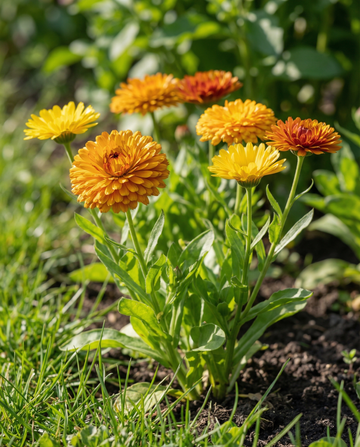 Doppia Fiesta Multicolor (Calendula officinalis) – sementes anuais da SeedsChoice