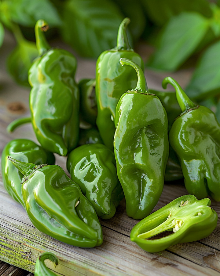 Sementes de Pimento Padrón Suave (Capsicum annuum) – legume