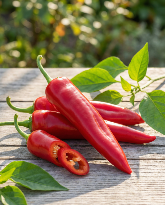 Pimento Corno Rosso (Capsicum annuum) – sementes de hortícola anual da SeedsChoice