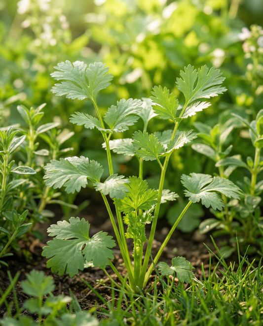 Coentros (Coriandrum sativum) – sementes de erva aromática anual da SeedsChoice