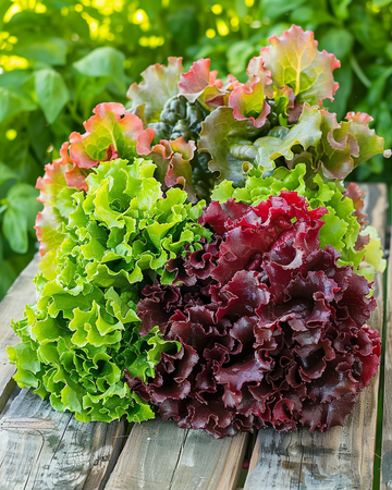Sementes de mistura de alface para salada Mixicanza (Lactuca sativa) – vegetal