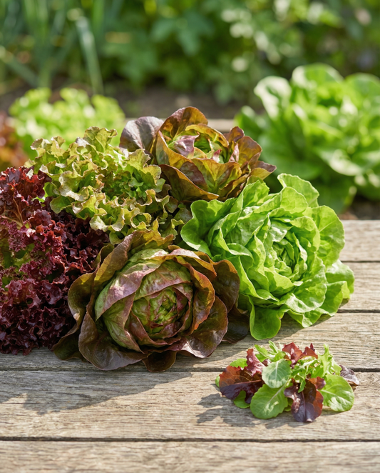 Mistura de Alface para Salada Mixicanza (Lactuca sativa) – sementes de vegetal da SeedsChoice