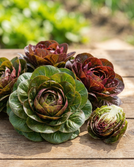 Achicoria de hoja Grumolo Rossa Verde Mix (Cichorium intybus) – semillas de hortaliza de SeedsChoice