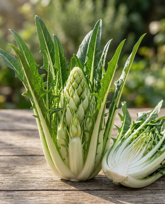 Achicoria de hoja Puntarelle Brindisina Catalogna (Cichorium intybus) – semillas de hortaliza anual de SeedsChoice