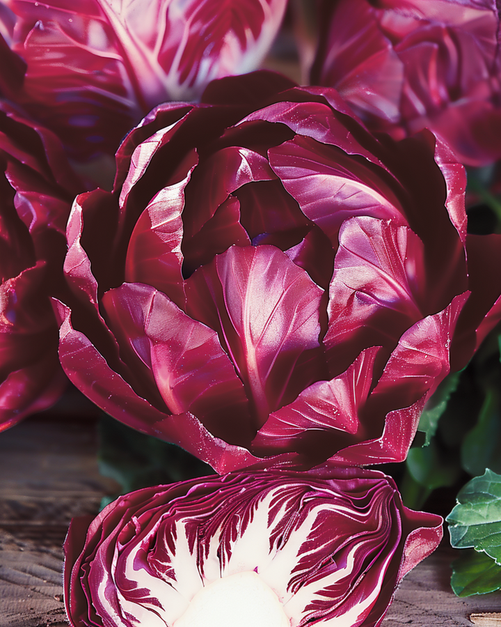 Sementes de chicória Rossa Di Verona Tardiva (Cichorium intybus) – vegetal bienal
