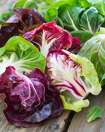 Semillas de mezcla de ensalada Quattro Stagioni, mezcla italiana de hojas – hortaliza