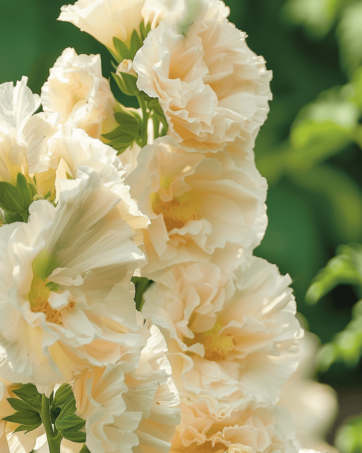 Sementes de malva-real Majorette Champagne (Alcea rosea) – anual