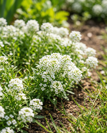 Alísso Snowcloth (Lobularia maritima) – sementes de anual da SeedsChoice