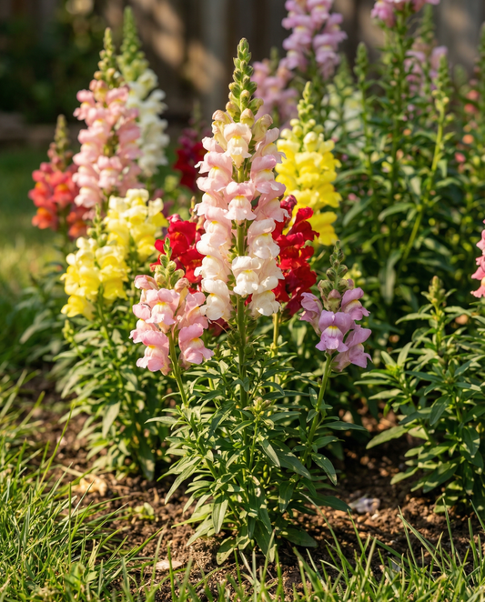 Boca-de-lobo Tall Mixed (Antirrhinum majus) – sementes de flor anual da SeedsChoice