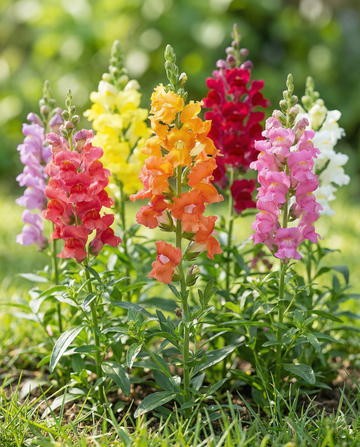 Sementes de boca-de-lobo Mixed Semi Tall (Antirrhinum majus) – mistura anual da SeedsChoice
