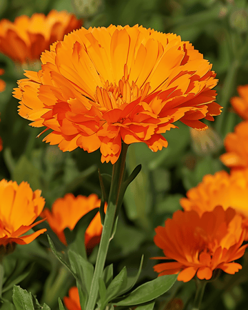 Sementes de calendula Ball's Orange (Calendula officinalis) – flor anual
