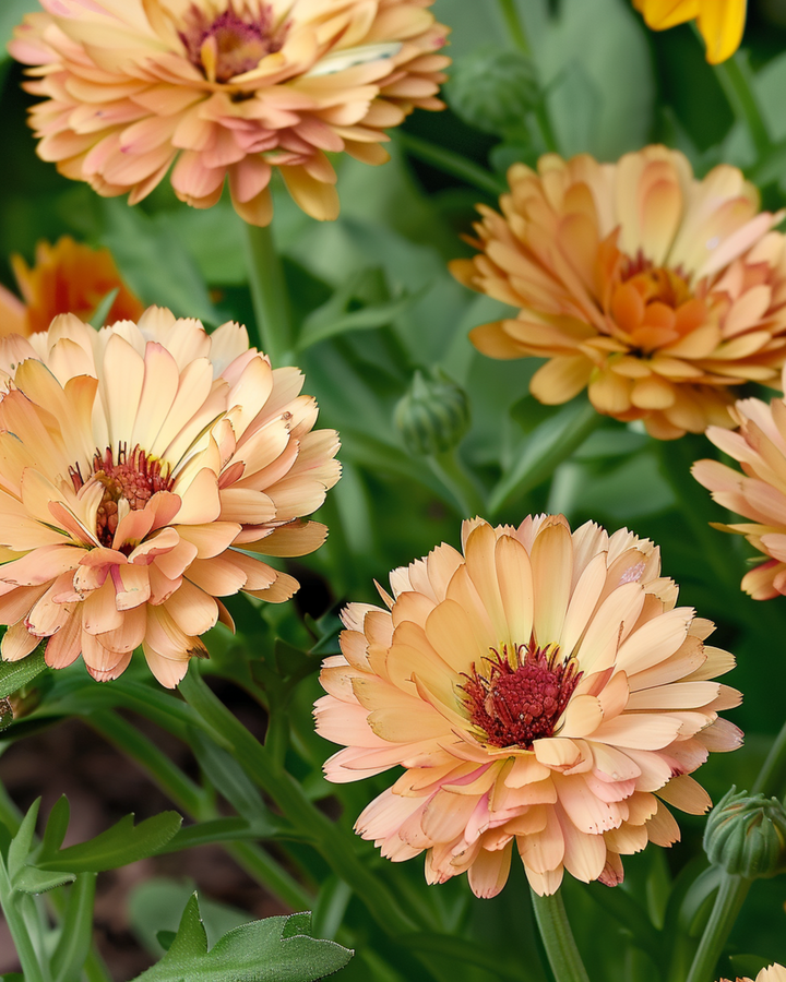 Semillas de caléndula Touch Of Red Buff (Calendula officinalis) – flor anual