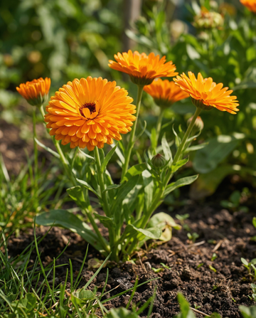 Calêndula Orange King (Calendula officinalis) – sementes de flor anual da SeedsChoice