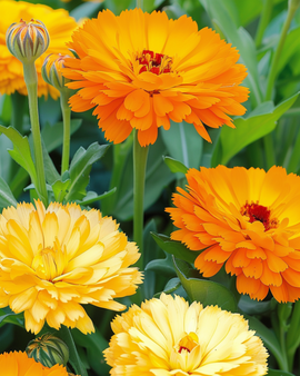 Sementes de calêndula Fiesta Gitana (Calendula officinalis) – flor anual