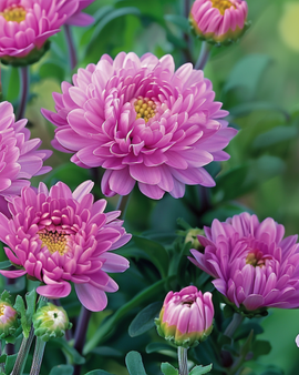 Semillas de aster de verano Bambina Rose Callistephus chinensis anual