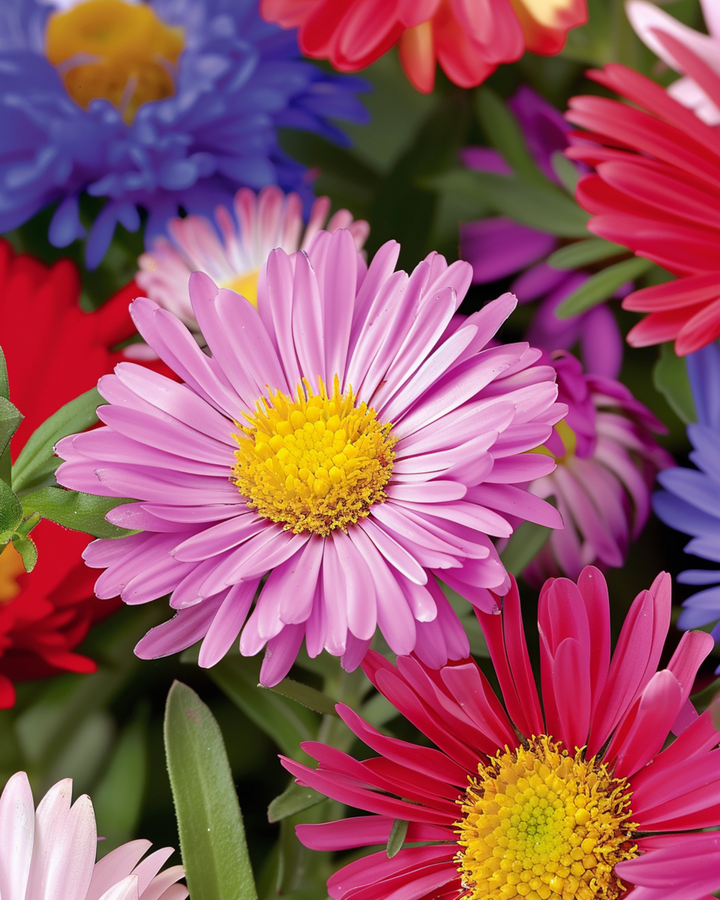 Sementes de Aster Mixed Single Flowered Mix (Callistephus chinensis) – flor anual