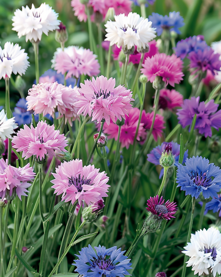 Sementes de centáurea mista (Centaurea cyanus) – flor anual