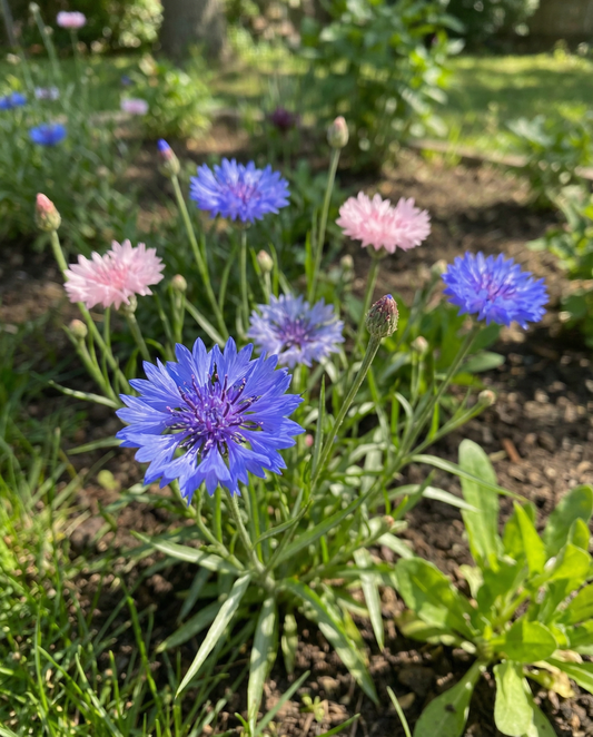 Centáurea Polka Dot Mix (Centaurea cyanus) – sementes de flor anual da SeedsChoice