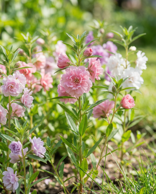 Mistura de flores duplas Double Flowered Mixed (Clarkia unguiculata) – sementes de flor anual da SeedsChoice