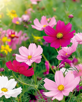Sementes de Cosmos Dwarf Sensation Mixed Cosmos Bipinnatus Anual