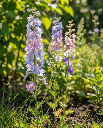 Esporão-de-cavalheiro Imperial Mixed (Delphinium consolida) – sementes de mistura anual da SeedsChoice