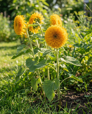 Girassol Sungold Double Flowered Tall (Helianthus annuus) – sementes de flor anual da SeedsChoice
