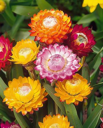 Semillas de siempreviva Monstrosum (Helichrysum bracteatum) – flor anual