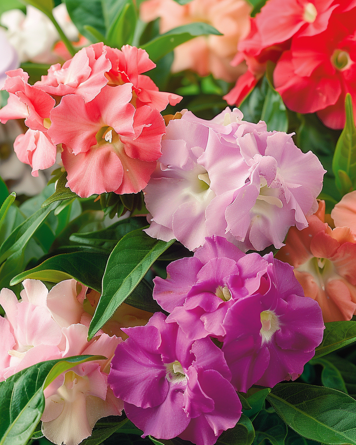 Semillas Balsam Double Mix (Impatiens balsamina) – flor anual