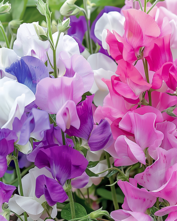 Sementes de ervilha-de-cheiro Bijou Mixed (Lathyrus odoratus) – flor anual