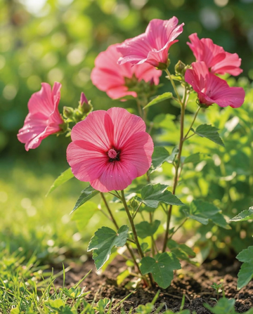 Malva Rose Red (Lavatera trimestris) – sementes anuais da SeedsChoice