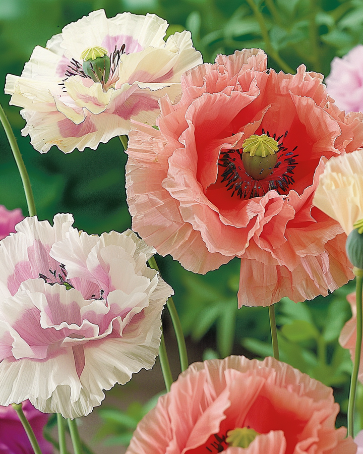 Sementes Mixed Colors (Papaver paeoniflorum) – mistura anual
