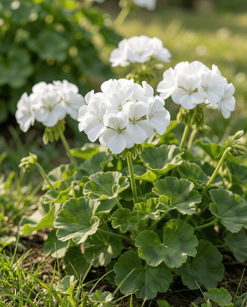 Gerânio Apollo F1 White (Pelargonium zonale) — sementes anuais da SeedsChoice