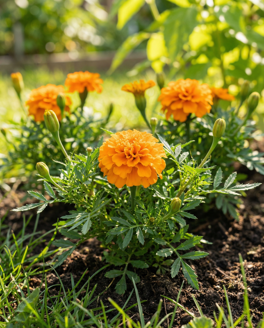 Tagetes Petite Orange (Tagetes patula) – semillas de flor anual de SeedsChoice