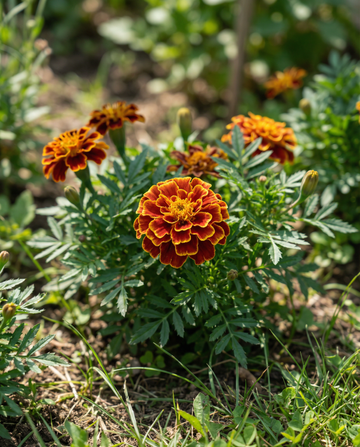 Cravo-de-burro Carmen (Tagetes patula) – sementes de flor anual da SeedsChoice