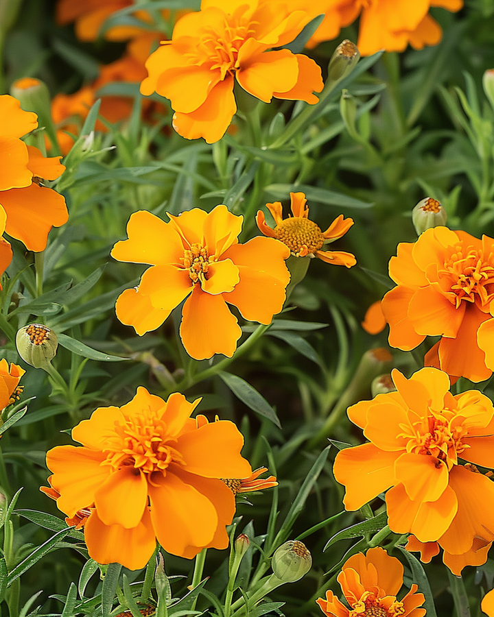 Sementes Orange Gem (Tagetes tenuifolia) – flor anual