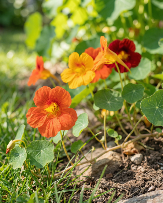 Capuchinha Glorious Gleam (Tropaeolum majus) – sementes anuais da SeedsChoice