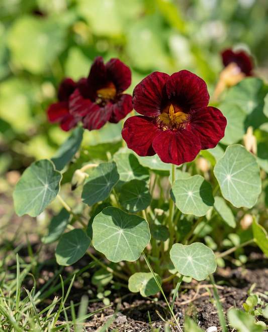 Capuchinha Black Velvet (Tropaeolum majus) – sementes de flor anual da SeedsChoice