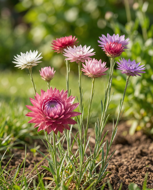 Mixed Mix (Xeranthemum annuum) – sementes de flores anuais da SeedsChoice