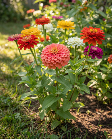 Giants Of California Mixed Colors (Zinnia elegans) – sementes de mistura anual da SeedsChoice