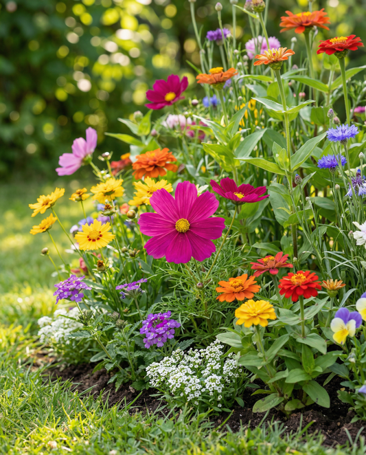 Flores de verão Mix 20 a 80 cm de altura – sementes de flores anuais da SeedsChoice