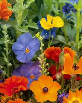 Semillas de flores comestibles mezcla anual para platos y decoración