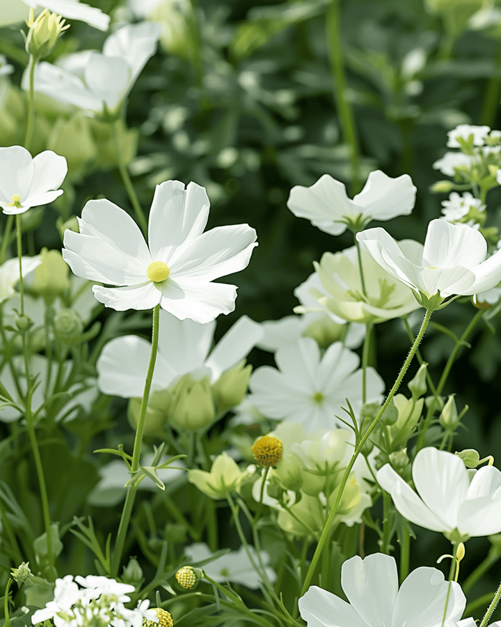 Sementes White Summer Mix Tons 20 a 80 cm – flor anual