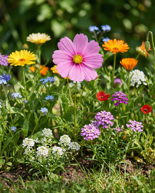 Mistura de Abelhas de Porte Baixo – sementes de flores anuais da SeedsChoice
