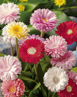 Sementes de margarida Bellis perennis de flores grandes mistas bienal