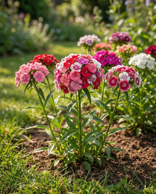 Sweet William Mixed Colors (Dianthus barbatus) – sementes de mistura bienal da SeedsChoice